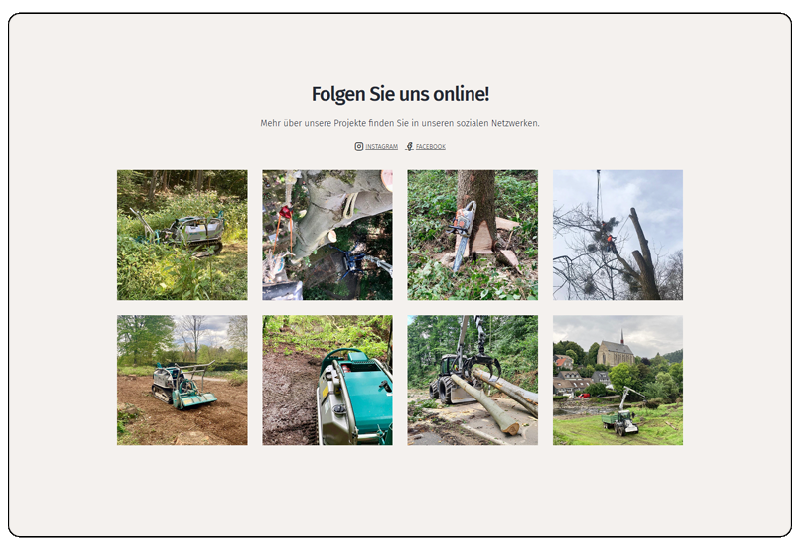 Website vom Renker Forstbetrieb