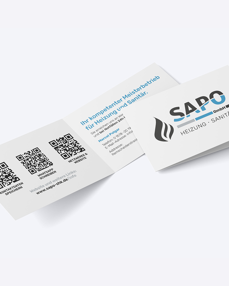 SAPO GmbH Visitenkarten